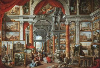 喬萬尼 保羅 帕尼尼 Picture Gallery With Views Of Modern Rome